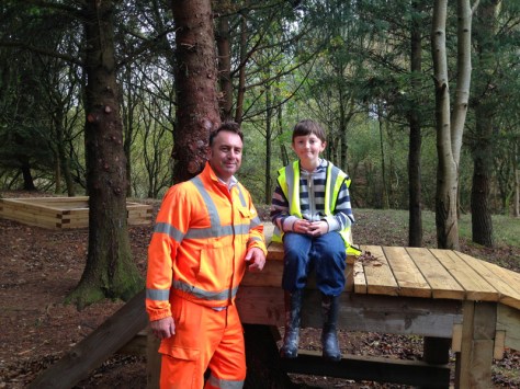 With Peter Mole, the Quarry Manager