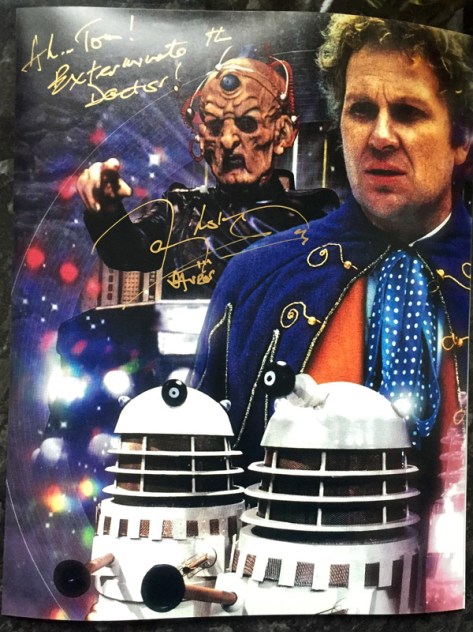 Thanks for the autograph Terry Molloy!