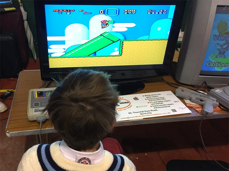 Playing in the Nerd Herd area