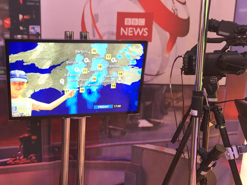 Presenting the weather at Make It Digital