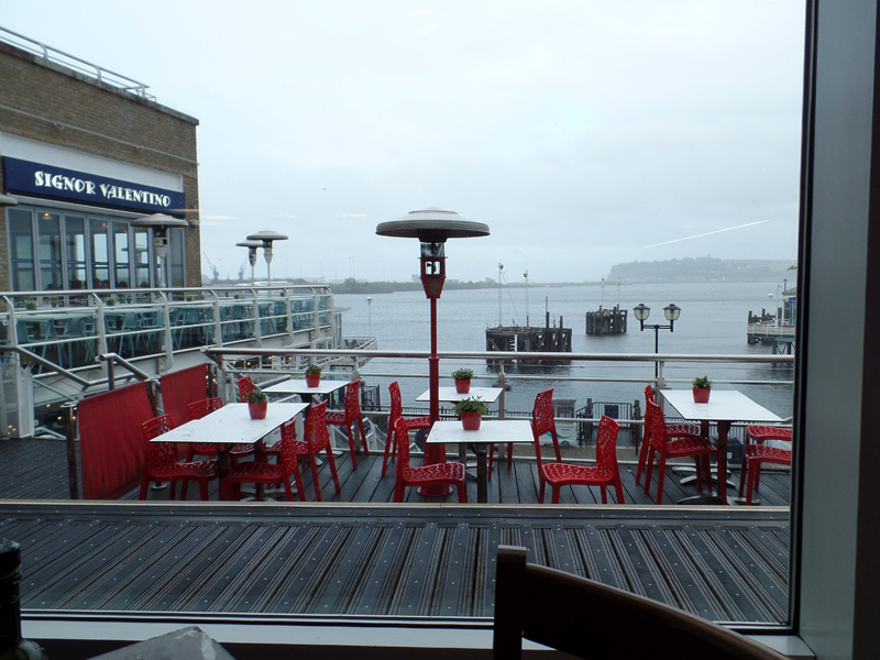 View from Bellini's - Doctor Who Boom Town