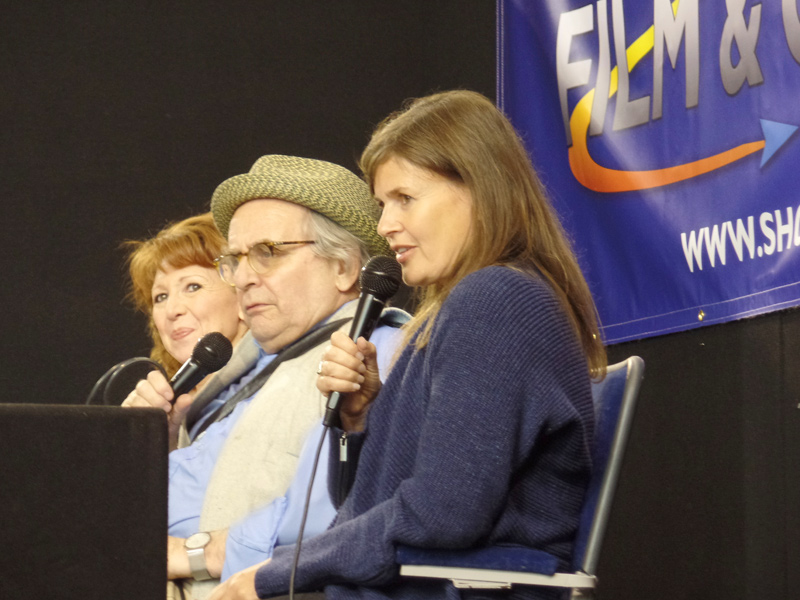Bonnie Langford, Sylvester McCoy and Sophie Aldred at Film & Comic Con Bournemouth