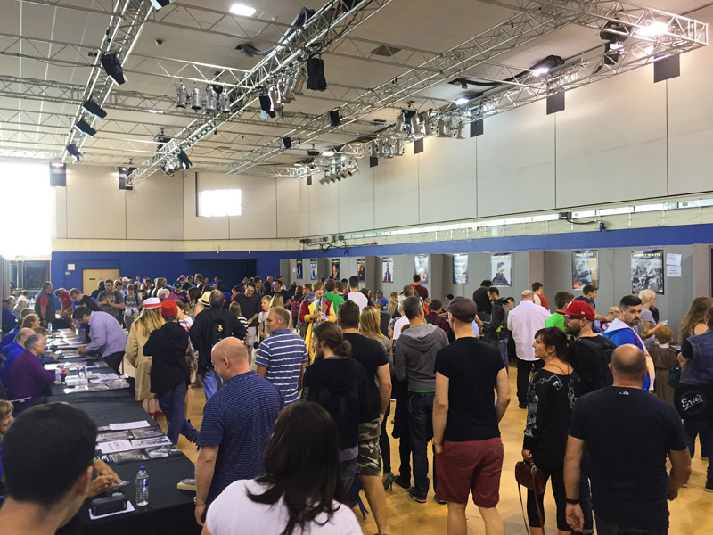 One of the signing rooms at Film & Comic Con Bournemouth
