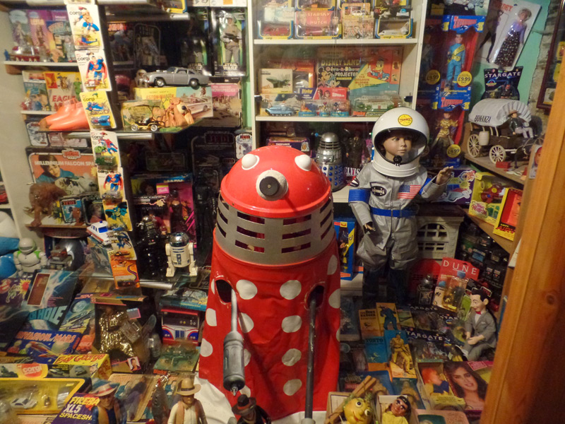 A Dalek dress-up suit from 1965 at the West Wales Museum of Childhood