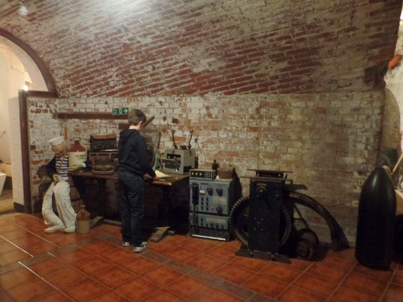 Tom in the Sea Level Bunker at No Man's Fort
