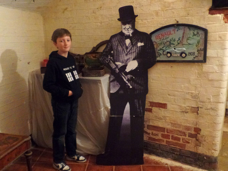 Tom and Winston Churchill at No Man's Fort