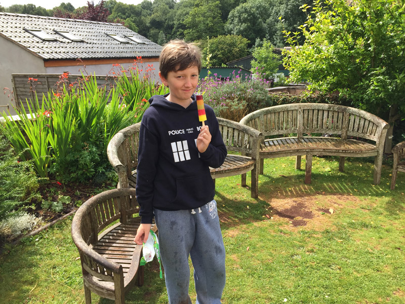 Tom recovers from his fall at Puzzlewood