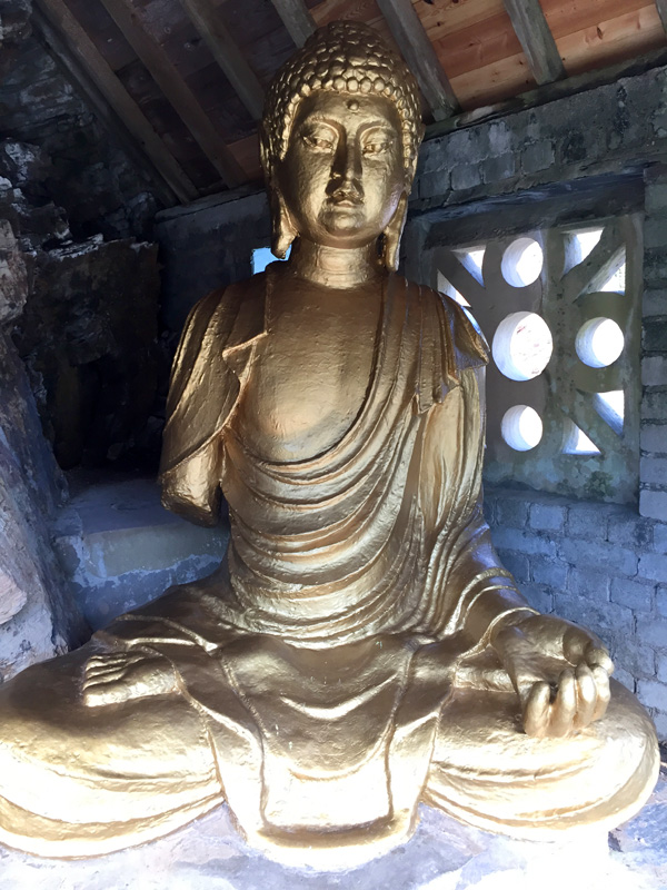 The Buddha in The Loggia at Portmeirion