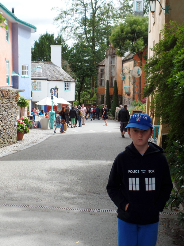 This is the road to Hercules Hall in Portmeirion