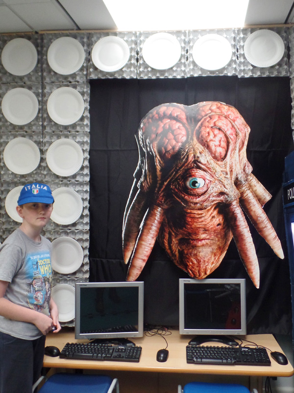 Dalek Sec at Dunbury Academy TARDIS