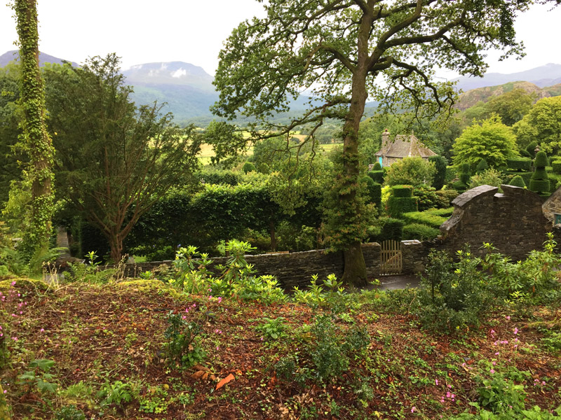 Overview of Plas Brondanw Gardens
