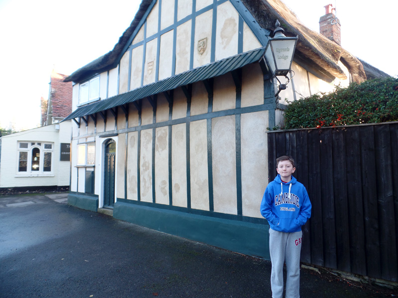 Outside Byron's Lodge - Doctor Who filming location in Grantchester
