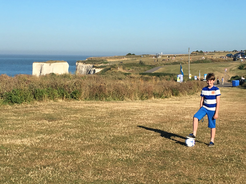 Tom Project Indigo visits Doctor Who filming location Botany Bay in Kent