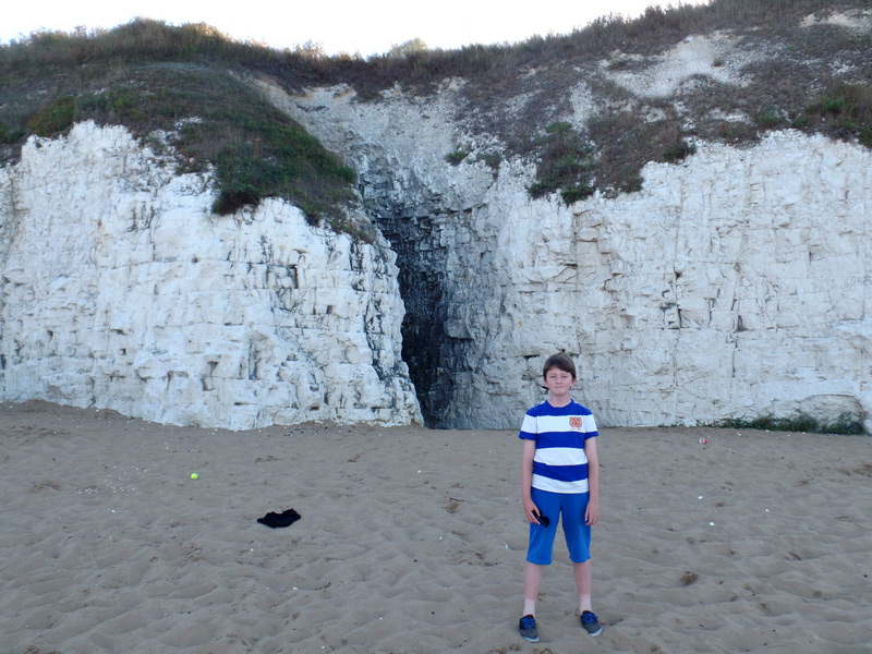 Tom Project Indigo visits Doctor Who filming location Botany Bay in Kent