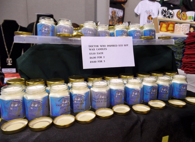 Dottie's Charms Doctor Who inspired candles