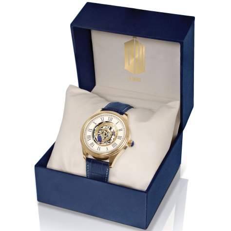 The Doctor Who Time Vortex Mechanical Watch by The Bradford Exchange in a presentation box