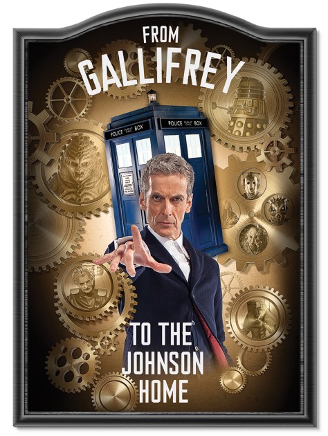 Doctor Who Personalised Sign by the Bradford Exchange. Project Indigo Christmas Competition prize.